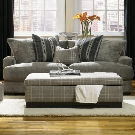 Jonathan Louis Carlin Casual Contemporary Sofa with Loose Back Pillows